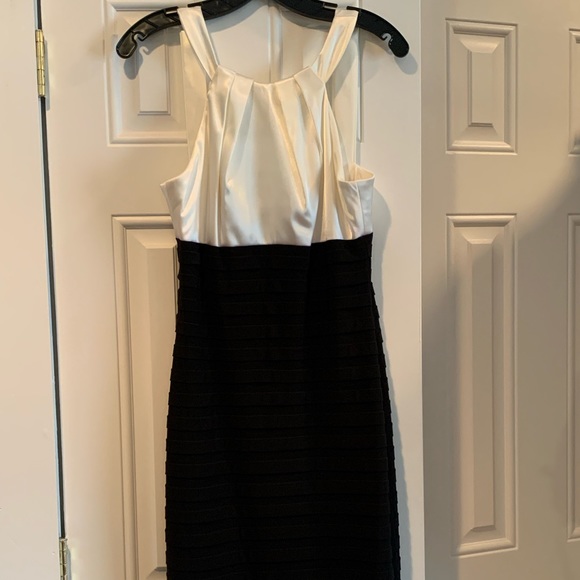 dress black bottom white top Mini Dress main image 1